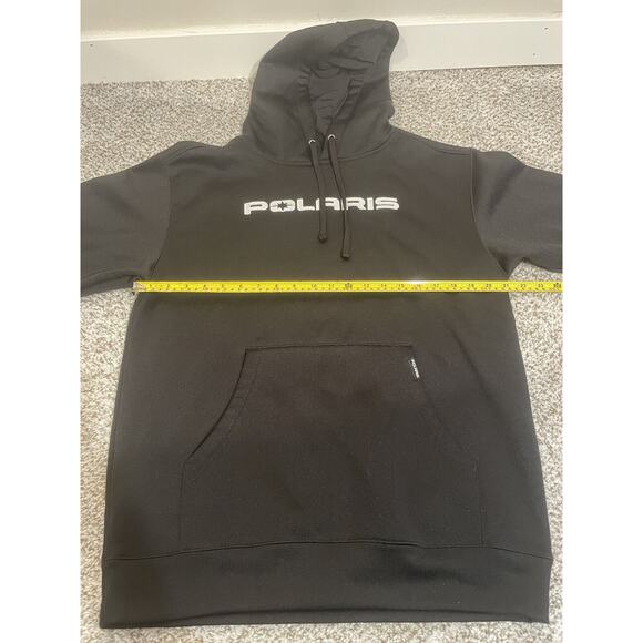 Polaris Spellout Logo Black Hoodie Men’s Size Medium - Picture 9 of 11